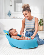 Skip Hop Moby Smart Sling Baby Bath Tub-3-Stage Tub-0 to 36M-Blue
