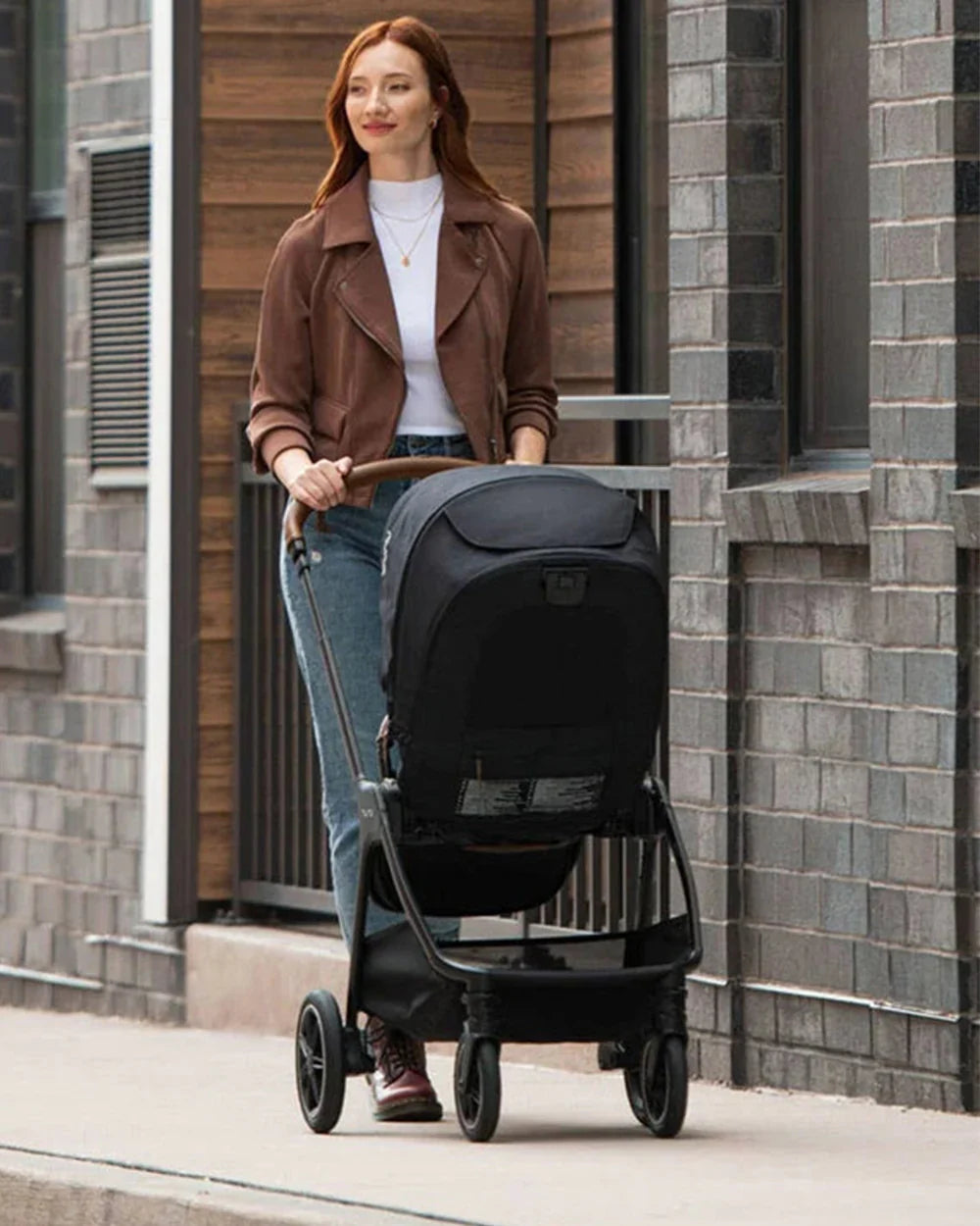 Nuna TRIV Next Stroller- Rain Cover & Post Adaptors-Reversible Seat-One Hand Fold-Pram for 0 to 4Y (Upto 22Kg)-Caviar