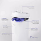 Ubbi Steel Odor Locking Diaper Pail - Matte Black