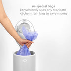 Ubbi Steel Odor Locking Diaper Pail - Matte Grey