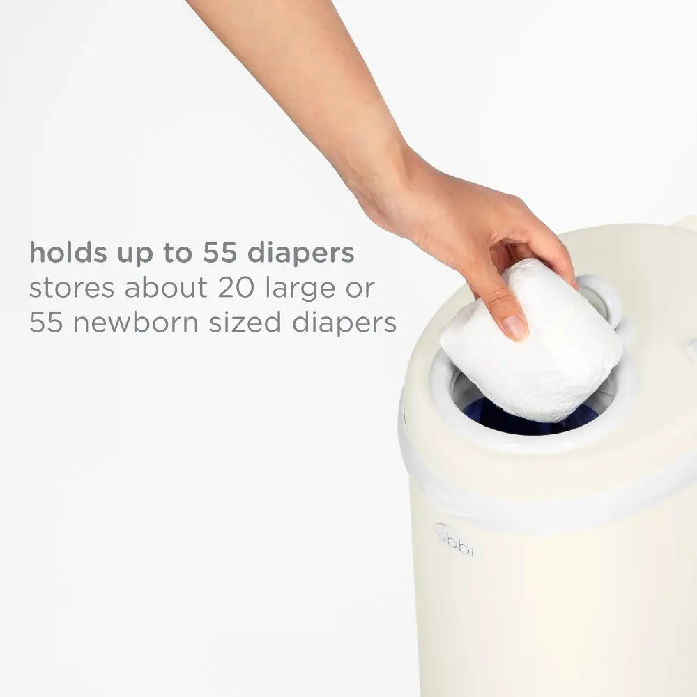 Ubbi Diaper Pail - Matte Ivory