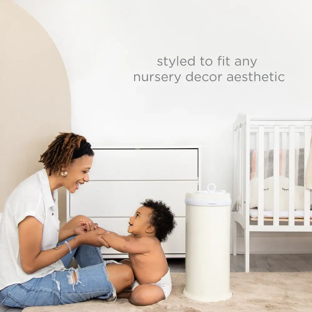 Ubbi Diaper Pail - Matte Ivory