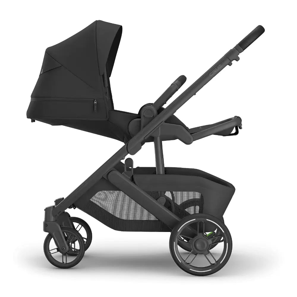 UPPAbaby Cruz V3 Stroller - Jake - Charcoal | Carbon Frame | Black Leather