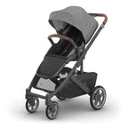UPPAbaby Cruz V3 Stroller - Greyson - Charcoal Mélange | Carbon Frame | Saddle Leather