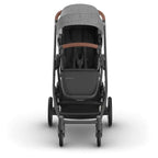 UPPAbaby Cruz V3 Stroller - Greyson - Charcoal Mélange | Carbon Frame | Saddle Leather