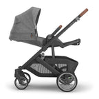 UPPAbaby Cruz V3 Stroller - Greyson - Charcoal Mélange | Carbon Frame | Saddle Leather