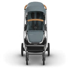 UPPAbaby Cruz V3 Stroller - Callum - Stone Blue | Silver Frame | Sand Leather