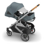 UPPAbaby Cruz V3 Stroller - Callum - Stone Blue | Silver Frame | Sand Leather