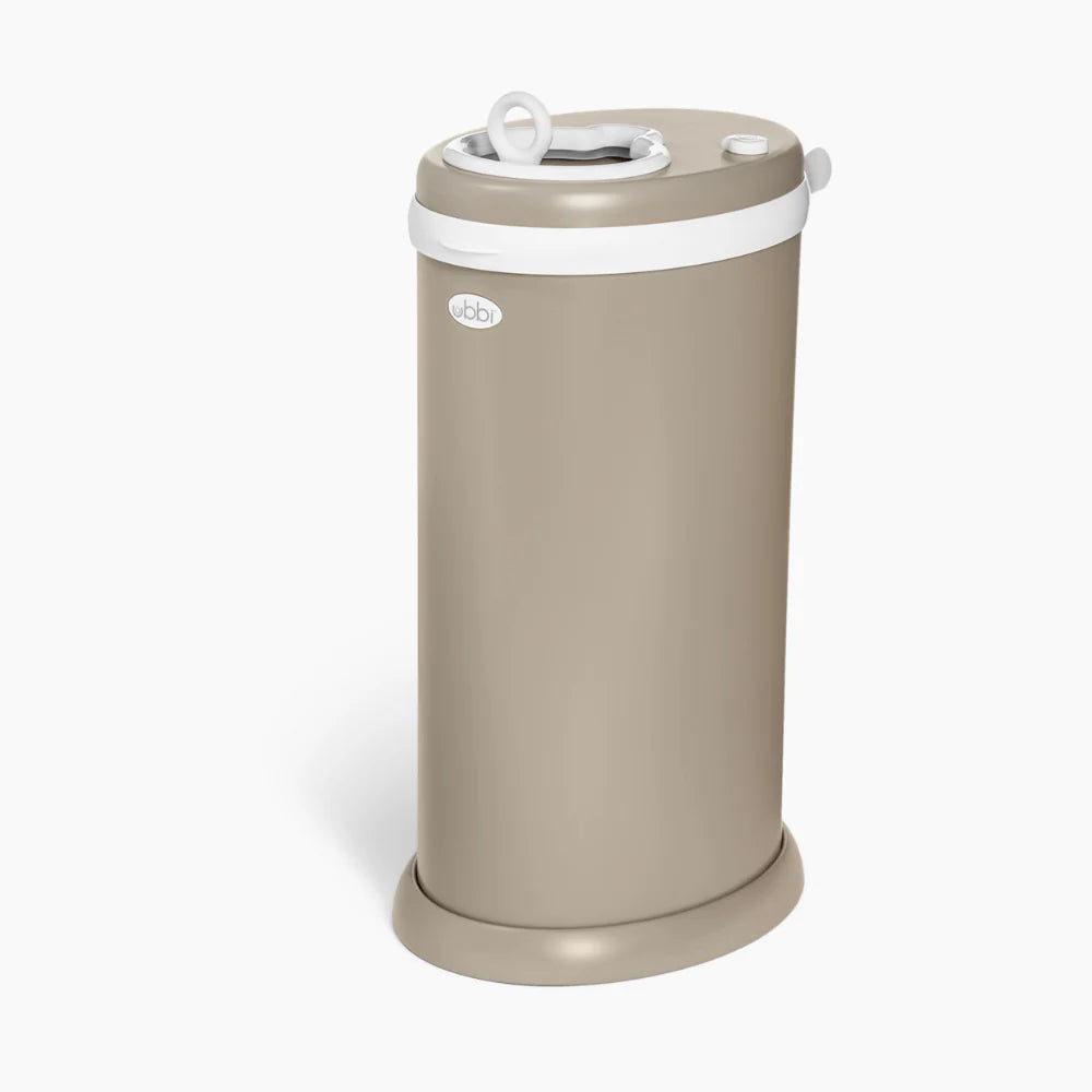 Ubbi Steel Odor Locking Diaper Pail - Matte Taupe