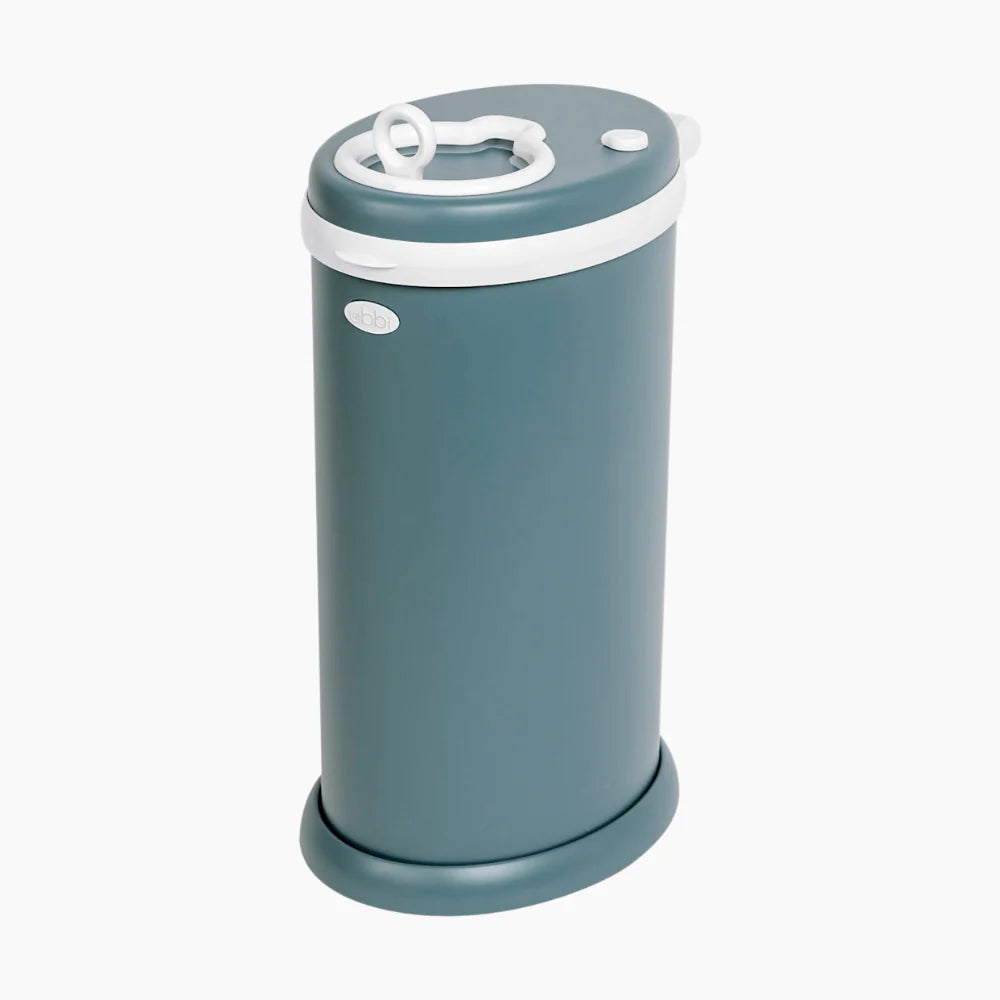 Ubbi Steel Odor Locking Diaper Pail - Open Water