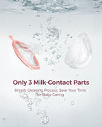 Momcozy V1 Pro Hospital Grade Wearable Breast Pump- 3 Fine-Tuned Rhythms with 15 Suction Levels-300mmHg Suction Power-Low Noise-Rechargeable Battery
