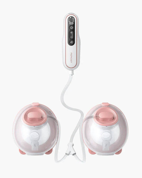 Momcozy V2 Pro Hospital Grade Wearable Breast Pump -Ultra-Light & Potent - 9 Suction Levels-288mmHg Suction Power-Low Noise-Portable-Rechargeable Battery
