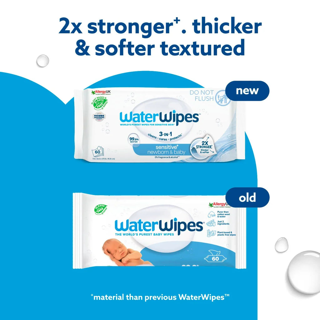 Waterwipes Biodegradable 3 In 1 Senstive Plus Baby Wipes Pack Of 360