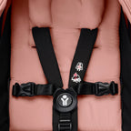 Stokke YOYO³ 0 Months+ Newborn Pack – Flat Lying Newborn Seat with 2.4cm Mattress, Head Support, 5-Point Safety Harness, Foot Cover & Canopy - Requires YOYO Frame Ginger
