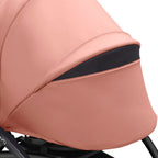 Stokke YOYO³ 0 Months+ Newborn Pack – Flat Lying Newborn Seat with 2.4cm Mattress, Head Support, 5-Point Safety Harness, Foot Cover & Canopy - Requires YOYO Frame Ginger