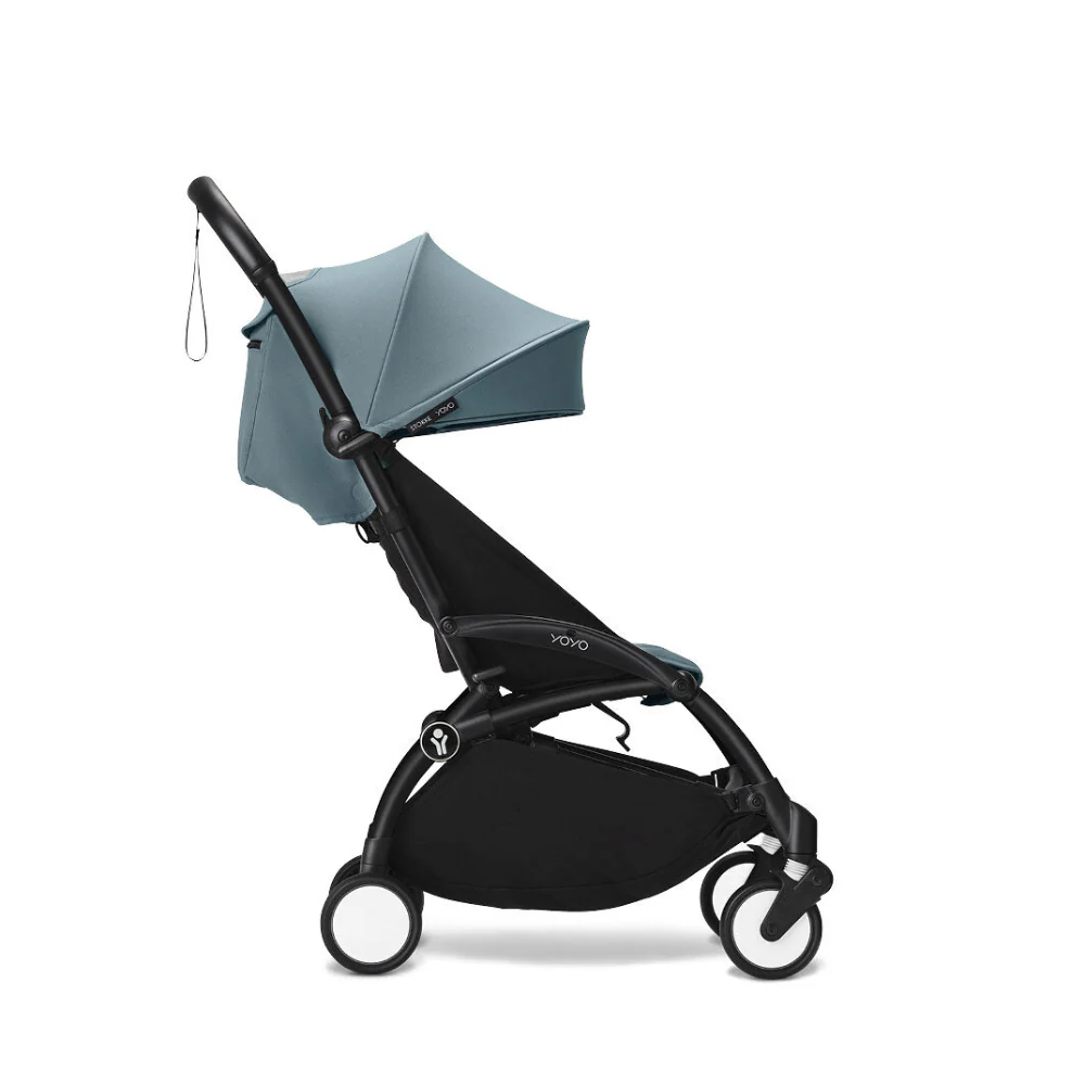 Stokke YOYO³ 6 Months+ Color Pack – Textiles Only: Seat Pad, Extendable Canopy & Zipped Back Pocket, for Baby (6 Months to 4 Years) - Requires YOYO Frame (Sold Separately)- Aqua