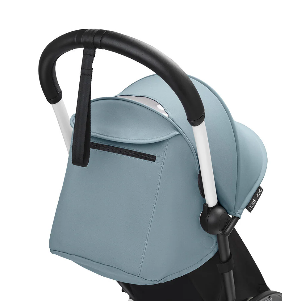 Stokke YOYO³ 6 Months+ Color Pack – Textiles Only: Seat Pad, Extendable Canopy & Zipped Back Pocket, for Baby (6 Months to 4 Years) - Requires YOYO Frame (Sold Separately)- Aqua