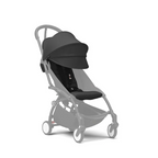 Stokke YOYO³ 6 Months+ Color Pack – Textiles Only: Seat Pad, Extendable Canopy & Zipped Back Pocket, for Baby (6 Months to 4 Years) - Requires YOYO Frame (Sold Separately)- Black