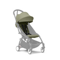 Stokke YOYO³ 6 Months+ Color Pack – Textiles Only: Seat Pad, Extendable Canopy & Zipped Back Pocket, for Baby (6 Months to 4 Years) - Requires YOYO Frame (Sold Separately)- Olive