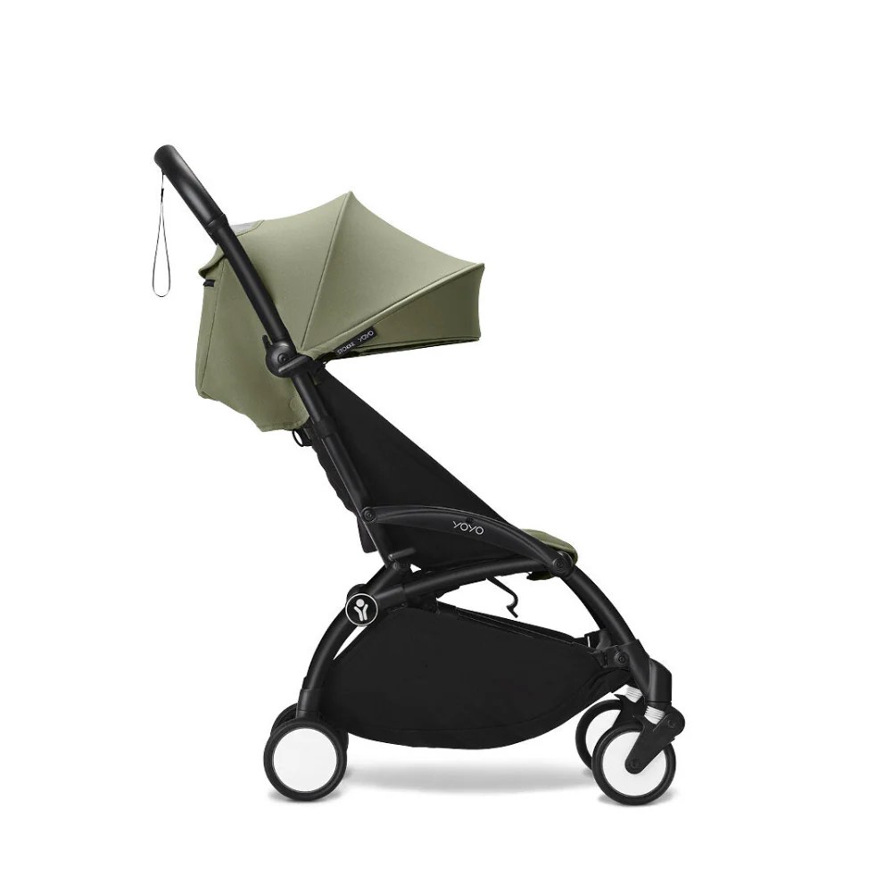 Stokke YOYO³ 6 Months+ Color Pack – Textiles Only: Seat Pad, Extendable Canopy & Zipped Back Pocket, for Baby (6 Months to 4 Years) - Requires YOYO Frame (Sold Separately)- Olive