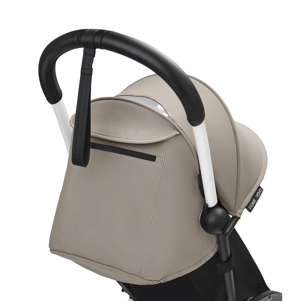 Stokke YOYO³ 6 Months+ Color Pack – Textiles Only: Seat Pad, Extendable Canopy & Zipped Back Pocket, for Baby (6 Months to 4 Years) - Requires YOYO Frame (Sold Separately)- Taupe