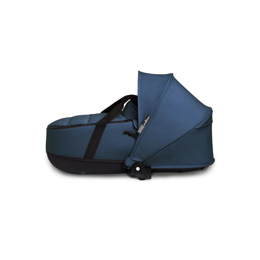 Stokke YOYO Bassinet, Includes Thick Double Mattress, Lightweight Newborn Carrycot, Flat Recline, Easy Clip-On, Breathable & Foldable - Requires YOYO Frame (Sold Separately)-Navy Blue