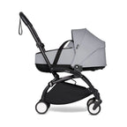 Stokke YOYO Bassinet, Includes Thick Double Mattress, Lightweight Newborn Carrycot, Flat Recline, Easy Clip-On, Breathable & Foldable - Requires YOYO Frame (Sold Separately)-Stone