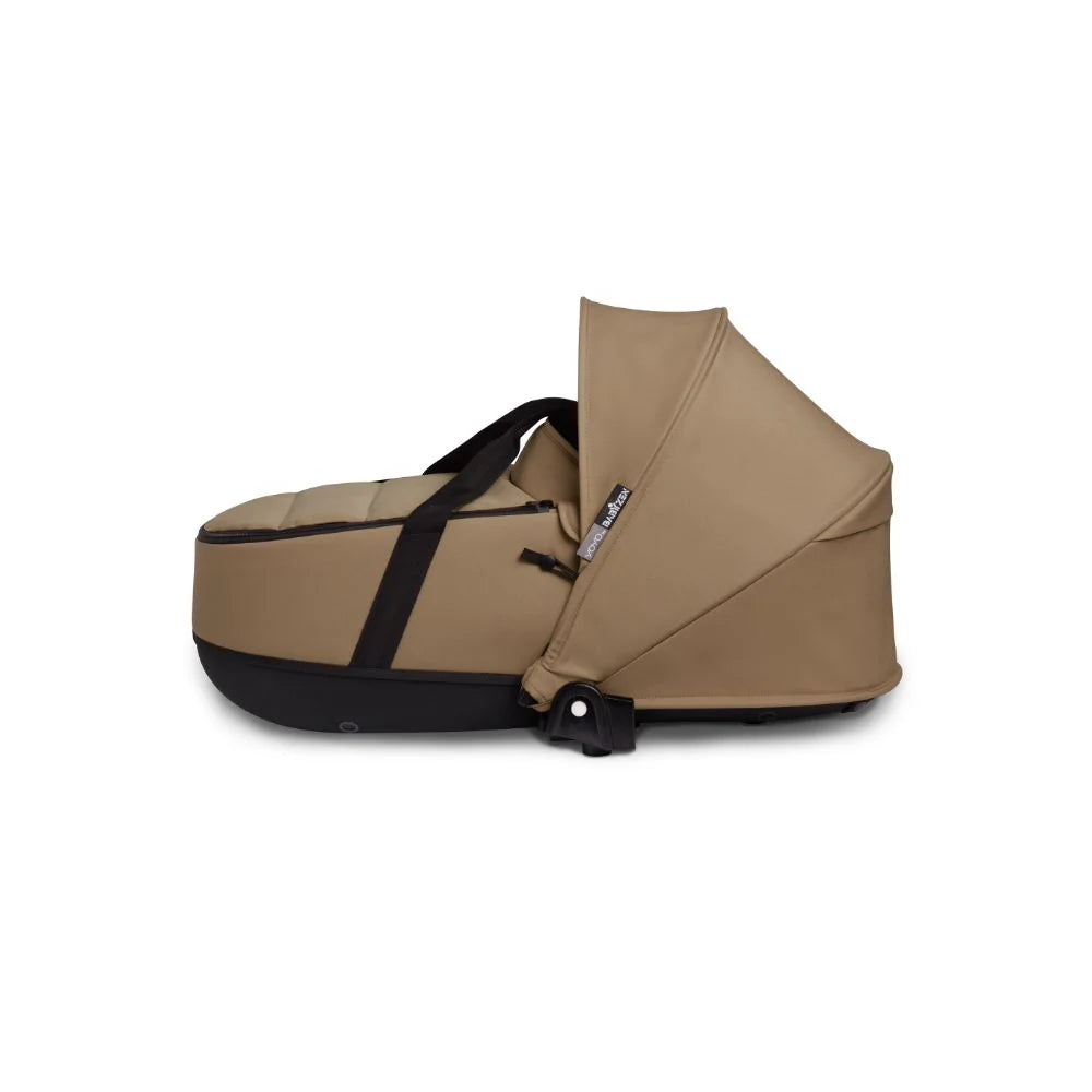 Stokke YOYO Bassinet, Includes Thick Double Mattress, Lightweight Newborn Carrycot, Flat Recline, Easy Clip-On, Breathable & Foldable - Requires YOYO Frame (Sold Separately)-Toffee