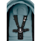 Stokke YOYO³ 0 Months+ Newborn Pack – Flat Lying Newborn Seat with 2.4cm Mattress, Head Support, 5-Point Safety Harness, Foot Cover & Canopy - Requires YOYO Frame Aqua