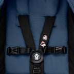 Stokke YOYO³ 0 Months+ Newborn Pack – Flat Lying Newborn Seat with 2.4cm Mattress, Head Support, 5-Point Safety Harness, Foot Cover & Canopy - Requires YOYO Frame -Air France
