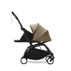 Stokke YOYO³ 0 Months+ Newborn Pack – Flat Lying Newborn Seat with 2.4cm Mattress, Head Support, 5-Point Safety Harness, Foot Cover & Canopy - Requires YOYO Frame Stone