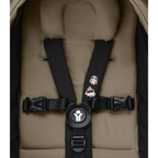 Stokke YOYO³ 0 Months+ Newborn Pack – Flat Lying Newborn Seat with 2.4cm Mattress, Head Support, 5-Point Safety Harness, Foot Cover & Canopy - Requires YOYO Frame Stone