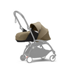 Stokke YOYO³ 0 Months+ Newborn Pack – Flat Lying Newborn Seat with 2.4cm Mattress, Head Support, 5-Point Safety Harness, Foot Cover & Canopy - Requires YOYO Frame Stone